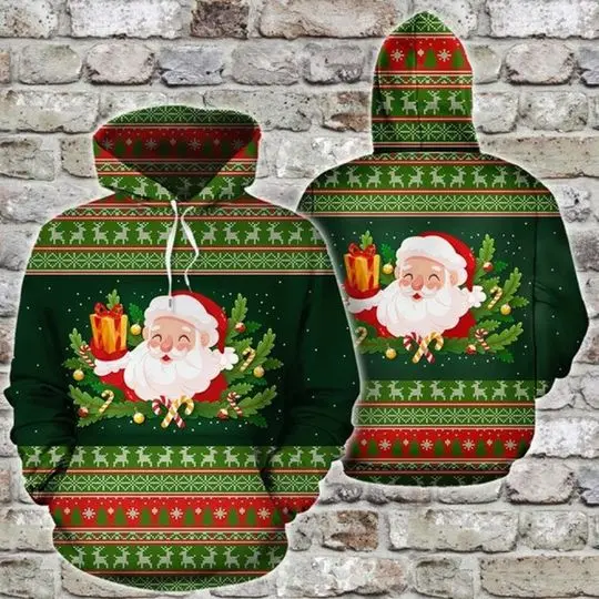Santa Claus 3D HOODIE HALLOWEEN GIFT Christmas Gift