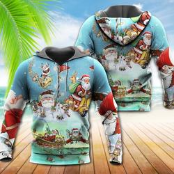 Christmas Cute Santa Claus Funny Style Christmas Santa 3D Hoodie