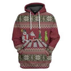 3D Abbey Road Santa Claus 3D Hoodie Christmas Gift