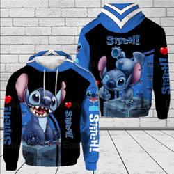 Disney Stitch 3D HOODIE Christmas Gift