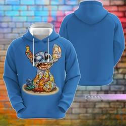 Stitch Colorful 3D HOODIE Christmas Gift