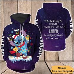 Stitch Christmas 3D HOODIE Christmas Gift