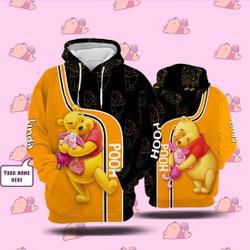 Winnie The Pooh Hoodie, 3D all over printed, Christmas Disney