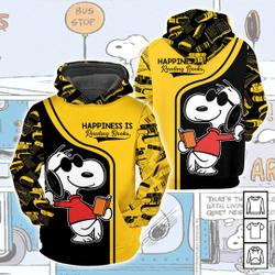 Cartoon Character Snoopy Happiness 3D hoodie