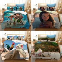 Moana Quilt Cover Bedding Set 3PCS Duvet CoverGift For Your Girlfriend Boyfriend Gift For Love Gift For Friend Best Valentine Present Holiday Gift