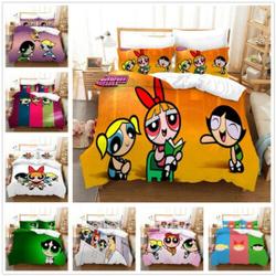 The Powerpuff Girl 3D Bedding Set 3PCS Duvet CoverGift For Your Girlfriend Boyfriend Gift For Love Gift For Friend Best Valentine Present Holiday Gift