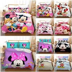 Mickey Minnie Mouse Quilt Duvet Cover Pillowcase Bedding Set Gift For Your Girlfriend Boyfriend Gift For Love Gift For Friend Best Valentine Present Holiday Gift