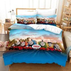 Thomas & Friends Train Bedding Set Quilt Duvet Cover UK Single Double King SizeGift For Your Girlfriend Boyfriend Gift For Love Gift For Friend Best Valentine Present Holiday Gift