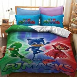 PJ Masks Single/Double/King Bed Quilt Cover Set Gift For Your Girlfriend Boyfriend Gift For Love Gift For Friend Best Valentine Present Holiday Gift