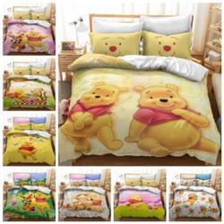Winnie the Pooh Donna Quilt Duvet Cover Set AU Single Double King Size Kids BedGift For Your Girlfriend Boyfriend Gift For Love Gift For Friend Best Valentine Present Holiday Gift