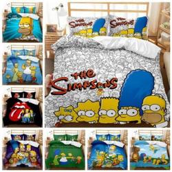 The SIMPSONS Quilt Duvet Cover Kids Bedding Set Pillowcase Single Double Size UKGift For Your Girlfriend Boyfriend Gift For Love Gift For Friend Best Valentine Present Holiday Gift