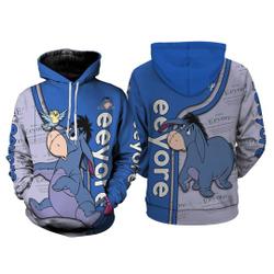 Winnie The Pooh 3D Hoodie | Pooh Bear Eeyore 3D Hoodie