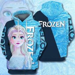 Frozen Movie 3D Hoodie | Elsa Princess 3D Hoodie