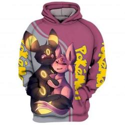 Evolution of Eevee 3D Hoodie | Umbreon and Espeon 3D Hoodie