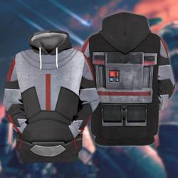 The Bad Batch Armor 3D Hoodie | The Mandalorian Bad Batch Cosplay 3D Hoodie