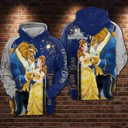 Beauty and the Beast 3D Hoodie | Belle Princess and Beast 3D Hoodie