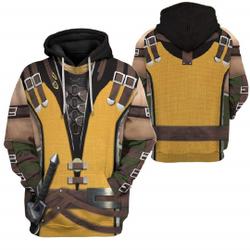 Mortal Kombat Scorpion 3D Hoodie Mortal Kombat Scorpion Cosplay 3D Hoodie