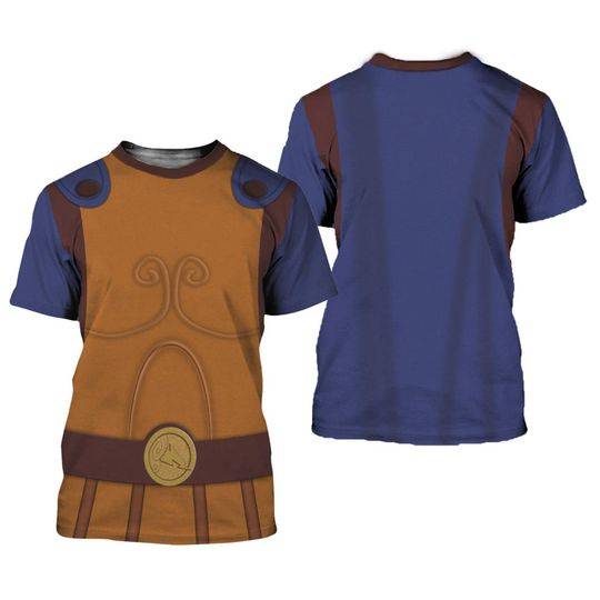 Hercules 3D T-Shirt | Megara Hercules Cosplay 3D T-Shirt Meaningful Gift For Family Gift For Boyfriend Valentine Gift