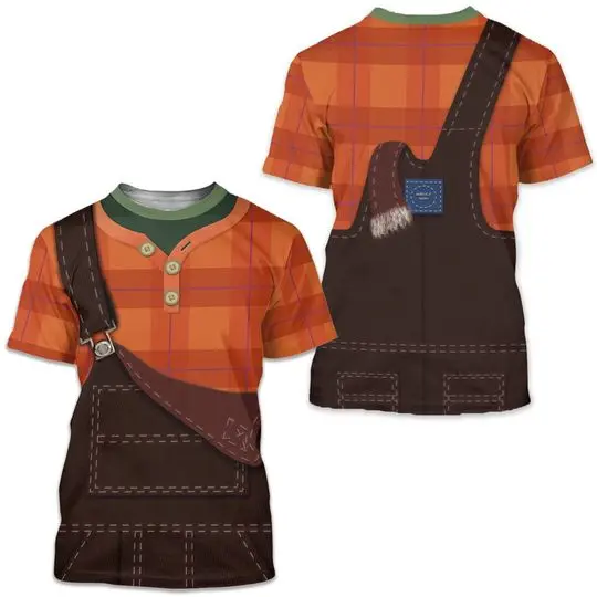 Wreck it Ralph 3D T-Shirt | Wreck it Ralph Cosplay 3D T-Shirt Meaningful Gift For Family Gift For Boyfriend Valentine Gift