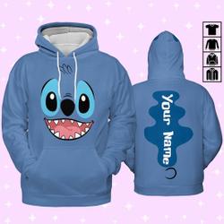 Personalize Lilo & Stitch Cosplay Face Stitch Hoodie