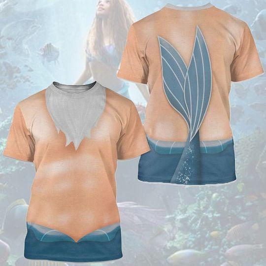 King Triton Shirts, The Little Mermaid Costume Meaningful Gift For Family Gift For Boyfriend Valentine Gift