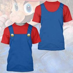 Mario Unisex T-Shirt Costume Halloween Cosplay Meaningful Gift For Family Gift For Boyfriend Valentine Gift