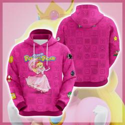 Princess Peach Inspired 3D Shirt, 3D Princess Shirt, All Over Print Party Hoodie