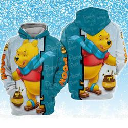Winnie The Pooh Hoodie, Disney Pooh Christmas Shirt, Cute Pooh Bear Shirt, Pooh Friends Shirt, Pooh Hoodie, Disney Christmas Hoodie