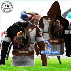 Horse Racing Personalized 3D Hoodie