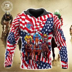 Horse Racing 3D Hoodie