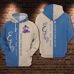 Winnie The Pooh Eeyore My Eyes Are Open But My Mind Is Asleep Disney Hoodie, Disney 3D Hoodie