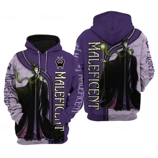 Maleficent Disney Hoodie, Disney 3D Hoodie