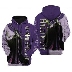 Maleficent Disney Hoodie, Disney 3D Hoodie