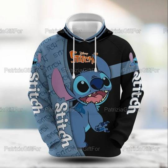 Funny Stitch Disney Hoodie, Disney 3D Hoodie