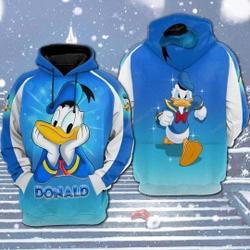 Donald Duck Disney Hoodie, Disney 3D Hoodie