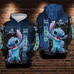 Funny Stitch Disney Hoodie, Disney 3D Hoodie