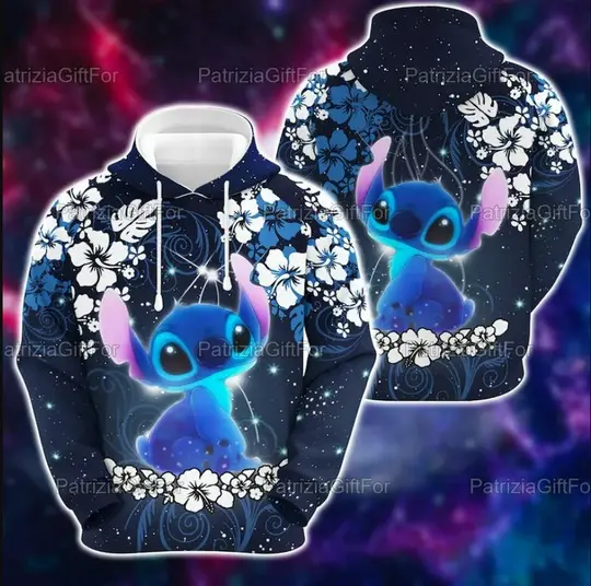 Stitch Disney Hoodie, Disney 3D Hoodie