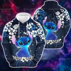 Stitch Disney Hoodie, Disney 3D Hoodie