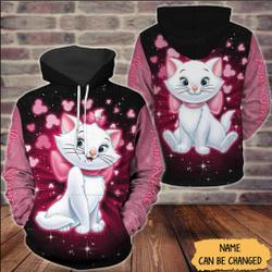 Marie Cat Disney Hoodie, Disney 3D Hoodie
