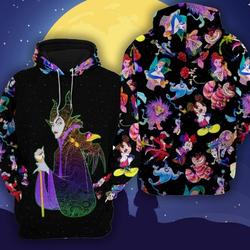 Maleficent Disney Hoodie, Disney 3D Hoodie