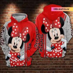 Minnie Mouse Disney Hoodie, Disney 3D Hoodie