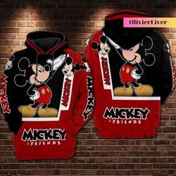 Mickey Mouse Disney Hoodie, Disney 3D Hoodie