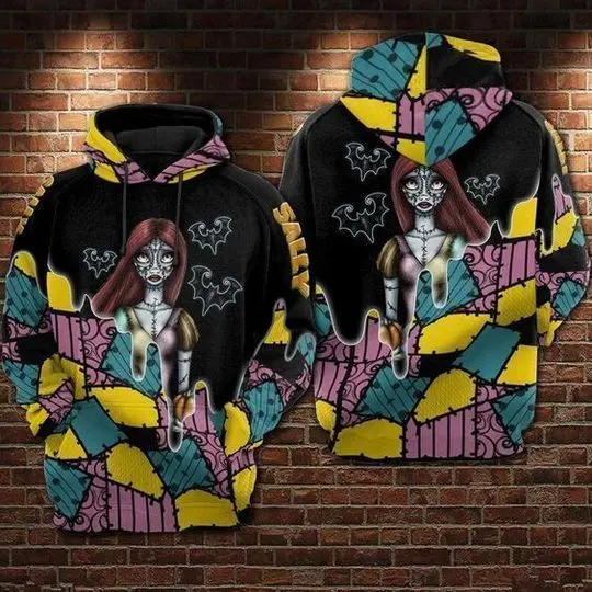 The Nightmare Before Christmas Sally Disney Hoodie, Disney 3D Hoodie