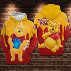 Winnie The Pooh Disney Hoodie, Disney 3D Hoodie