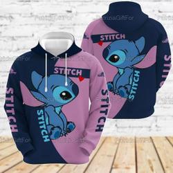Stitch Disney Hoodie, Disney 3D Hoodie