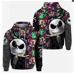 Personalized The Nightmare Before Jack Skellington Disney Hoodie, Disney 3D Hoodie