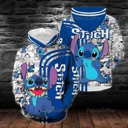 Funny Stitch Disney Hoodie, Disney 3D Hoodie
