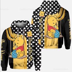 Personalized Winnie The Pooh Disney Hoodie, Disney 3D Hoodie