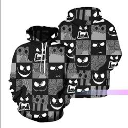 Jack Skellington Disney Hoodie, Disney 3D Hoodie