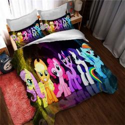 Personalized My Little Pony Bedding Set Duvet Covers Bedding Set Gift For Your Girlfriend Boyfriend Gift For Love Gift For Friend Best Valentine Present Holiday Gift